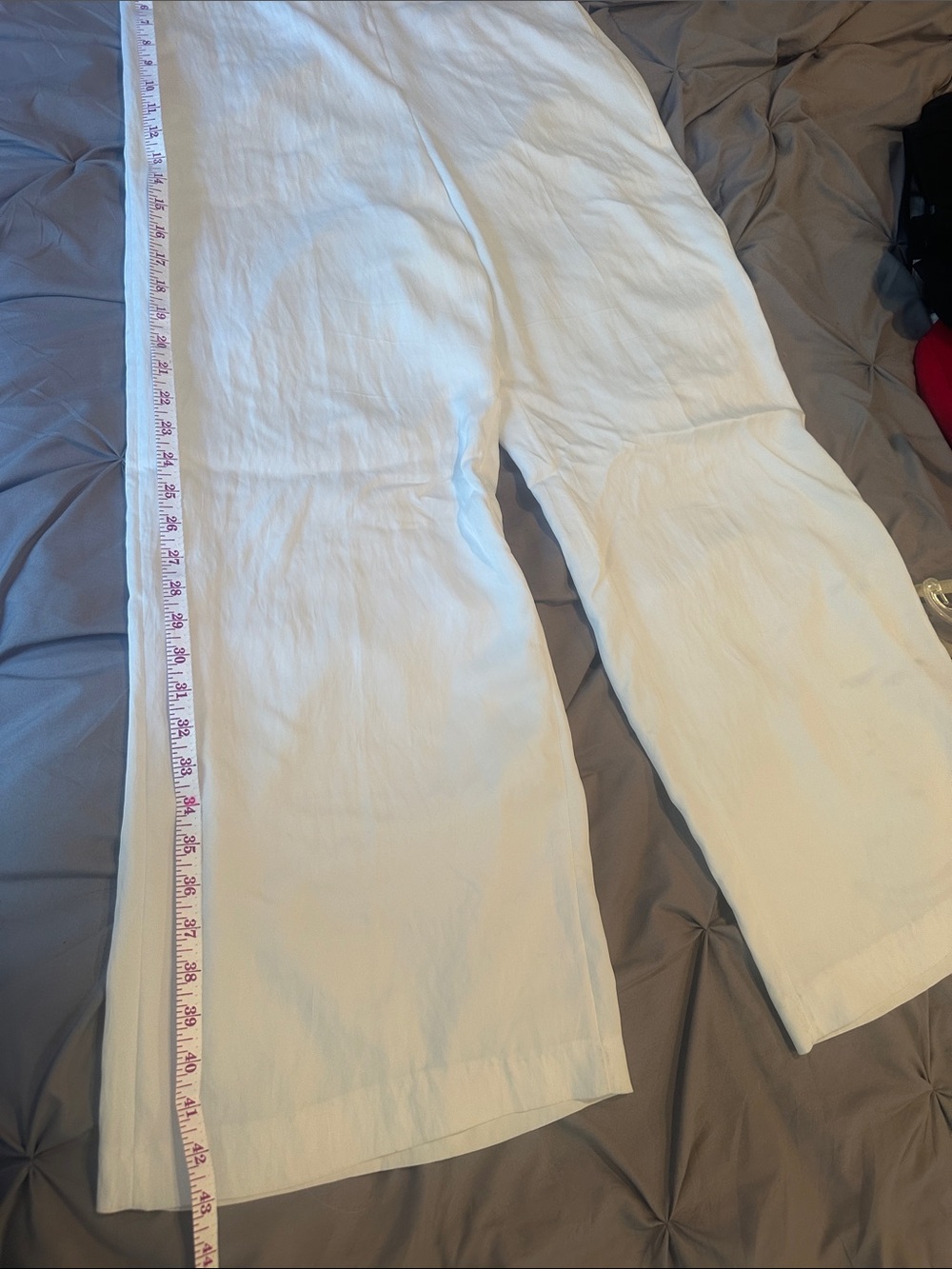 Zara White Two-Piece Pantsuit Set - Long Top & Trousers - Picture 7 of 10